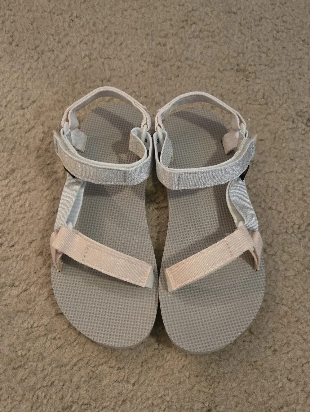 Teva Kids Sandals Light Pink and Gray Sz 5